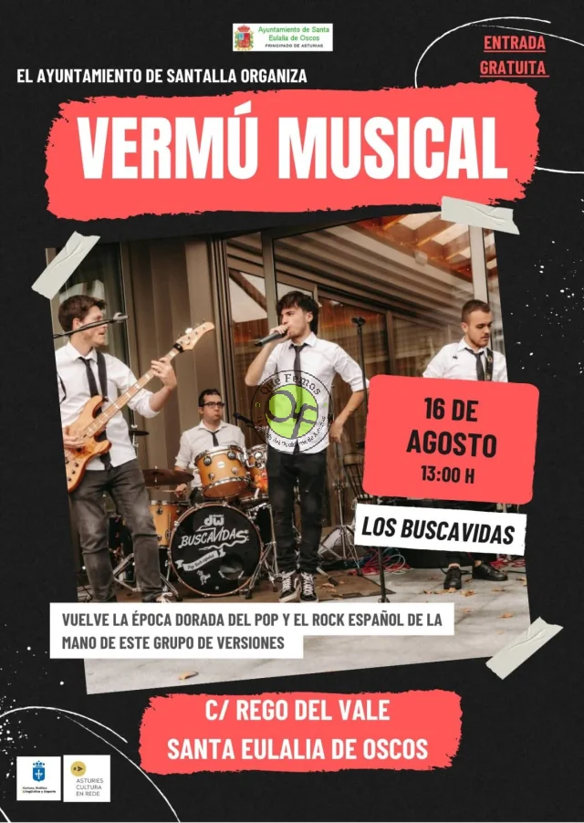 Concierto de Los Buscavidas en Santalla d'Oscos