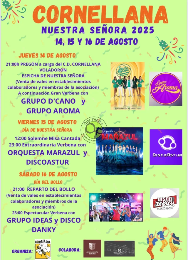 Fiestas de Nuestra Señora 2025 en Cornellana