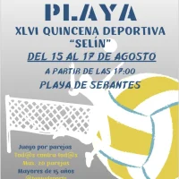 Volley Playa en la playa de Serantes con motivo de la Quincena Deportiva Selín de Tapia