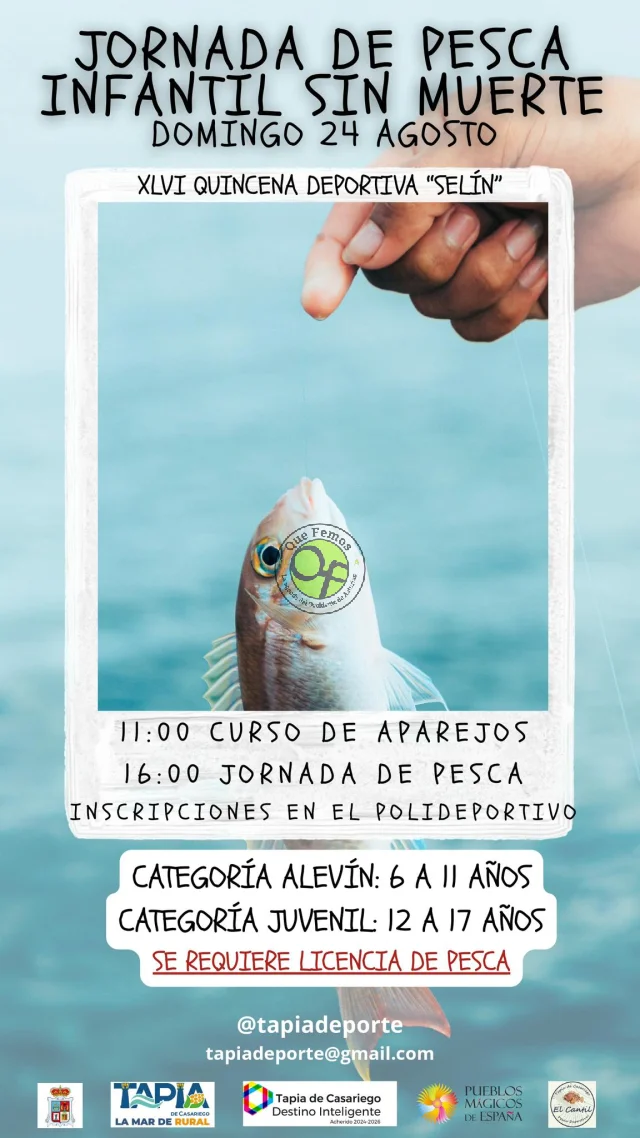 Jornada de Pesca Infantil sin Muerte en Tapia de Casariego 2025
