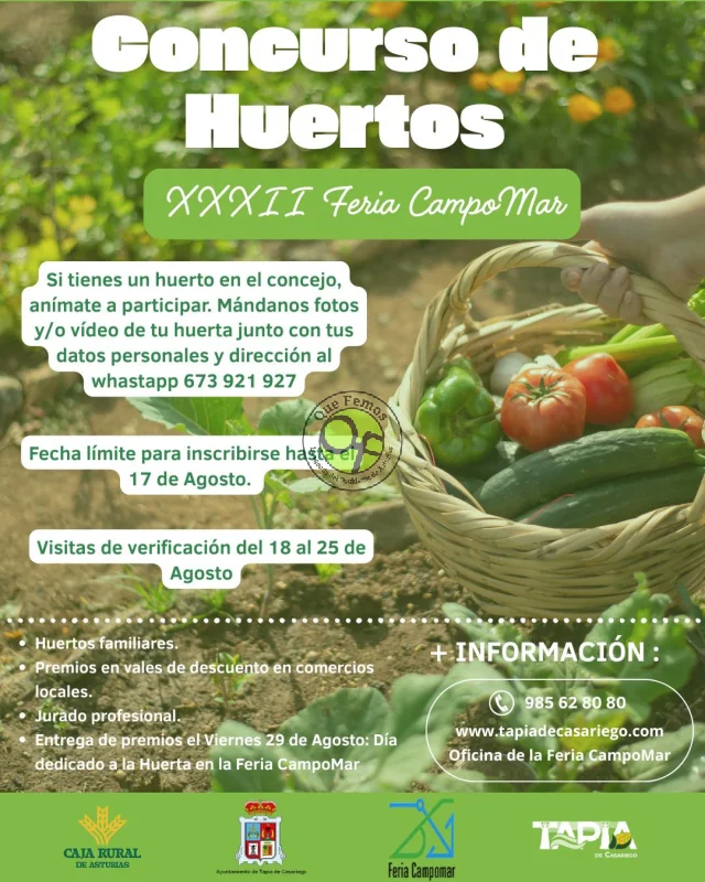 Concurso de Huertos en Tapia de Casariego 2025