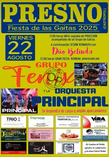 Fiesta de las Gaitas 2025 en Presno