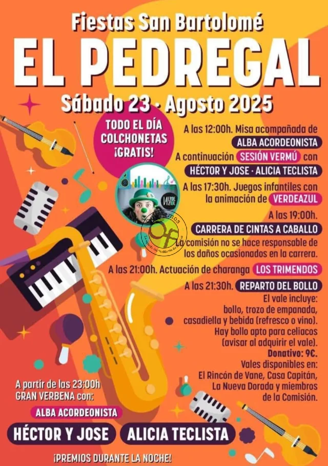 Fiestas de San Bartolomé 2025 en El Pedregal
