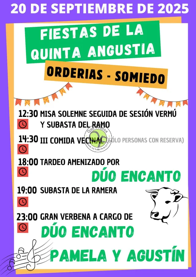 Fiestas de la Quinta Angustia 2025 en Orderias