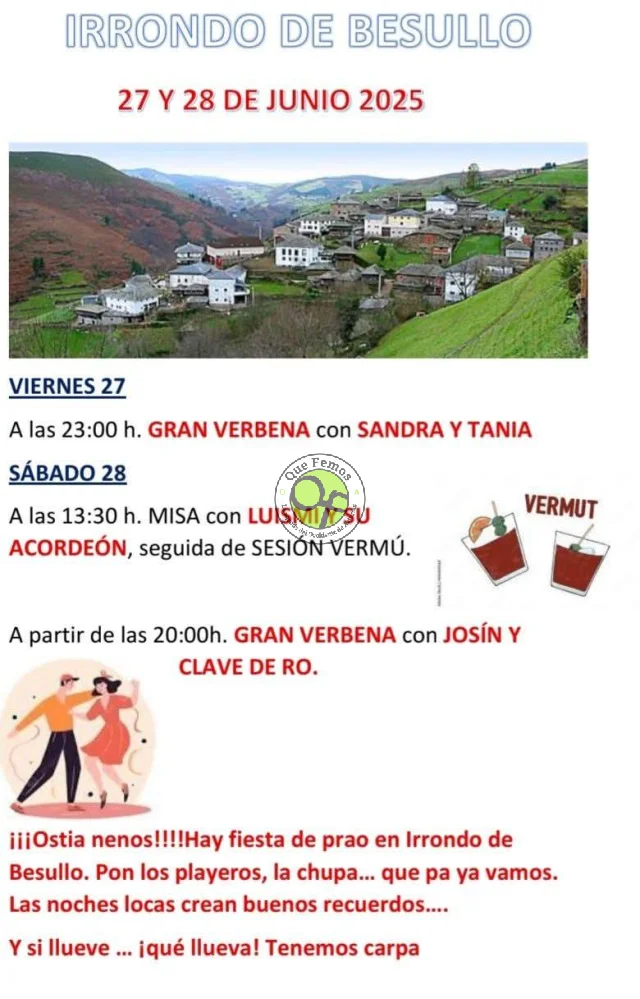 Fiesta de Irrondo de Besullo 2025