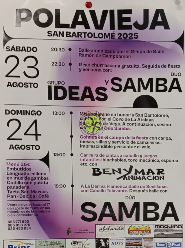 Fiestas de San Bartolomé 2025 en Polavieja