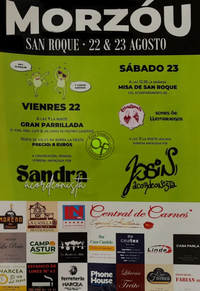 Fiestas de San Roque 2025 en Morzóu