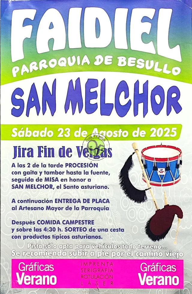 San Melchor 2025 en Faidiel
