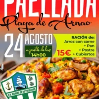 Paellada en la playa de Arnao 2025