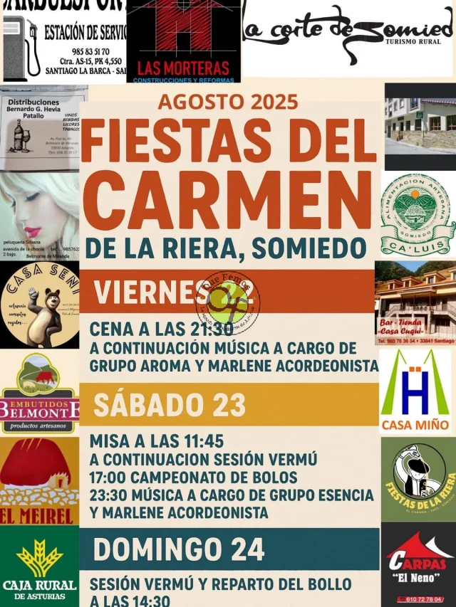 Fiestas del Carmen 2025 en La Riera