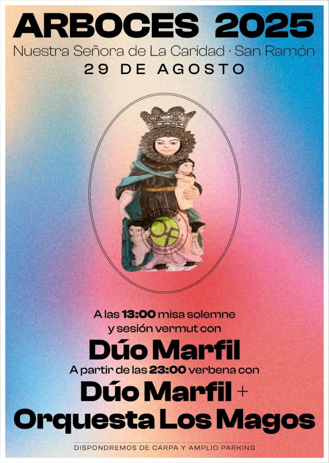 Fiestas de Nuestra Señora de La Caridad y San Ramón 2025 en Arboces