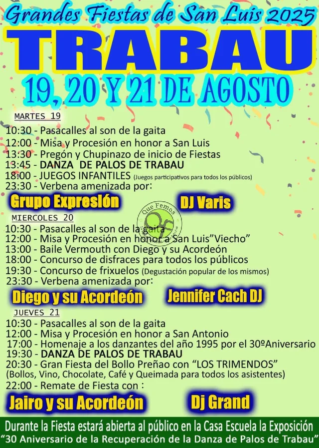 Fiestas de San Luis 2025 en Trabau