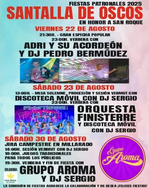 Fiestas de Santalla de Oscos 2025