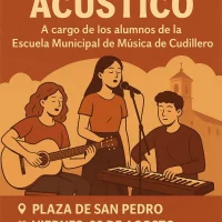 Concierto acústico en la Plaza de San Pedro en Cudillero