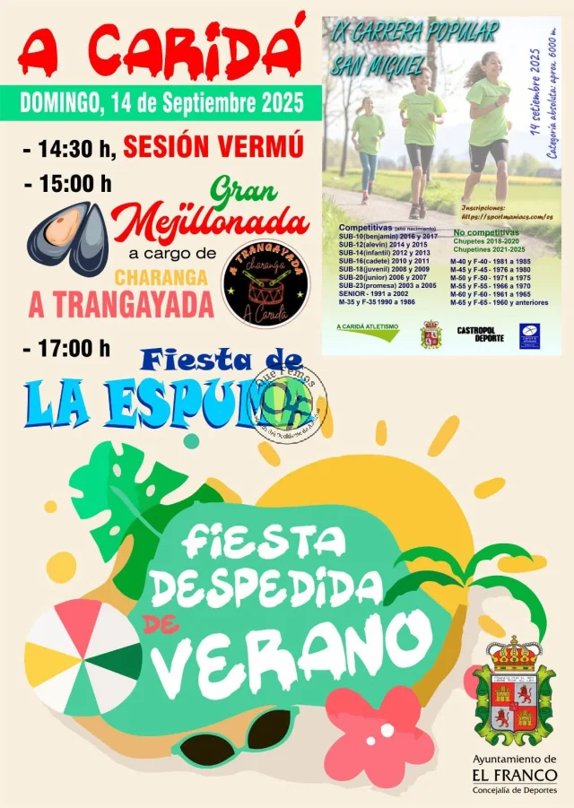 Fiesta de Despedida del Verano 2025 en A Caridá
