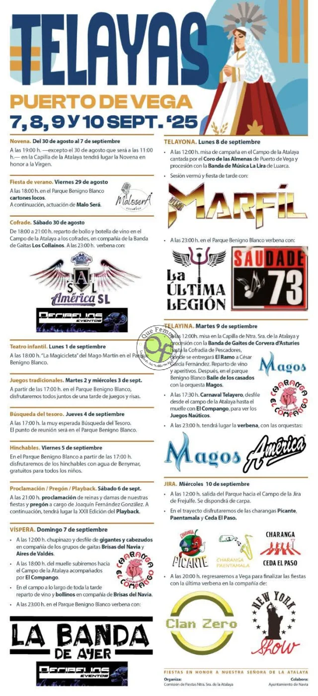 Fiestas de Las Telayas 2025 en Puerto de Vega
