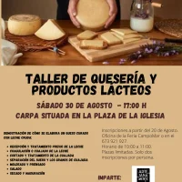 Taller de quesería y productos lácteos en Tapia de Casariego