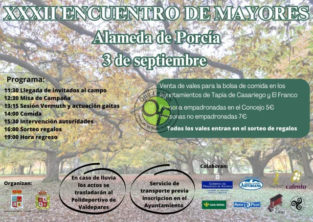 Encuentro de Mayores en Porcía 2025