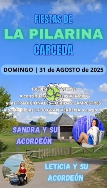 Fiestas de La Pilarina 2025 en Carceda