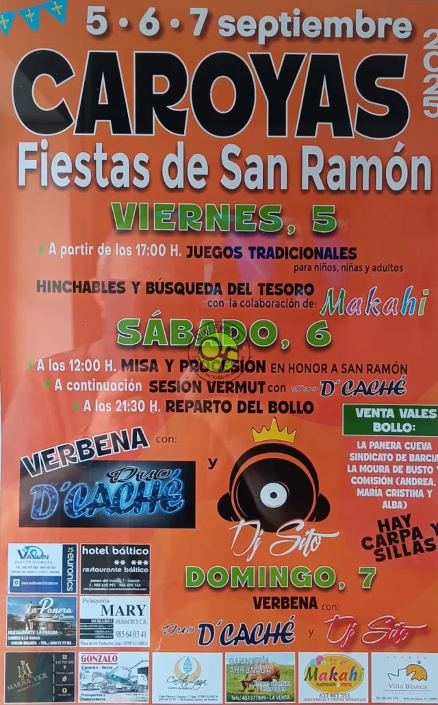Fiestas de San Ramón 2025 en Caroyas