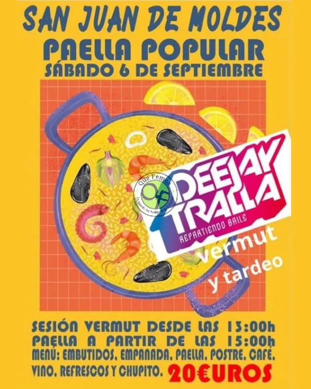 Paella popular en San Juan de Moldes