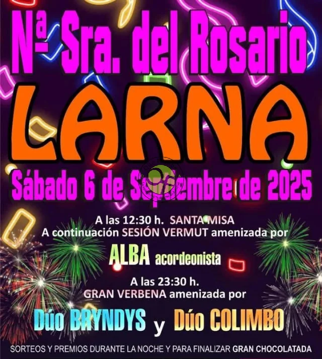 Fiestas del Rosario 2025 en Larna