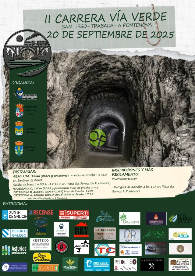 II Carrera Vía Verde 2025 en San Tirso de Abres