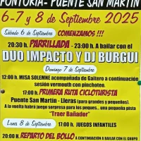 Fiestas de San Cristóbal 2025 en Fontoria-Puente San Martín