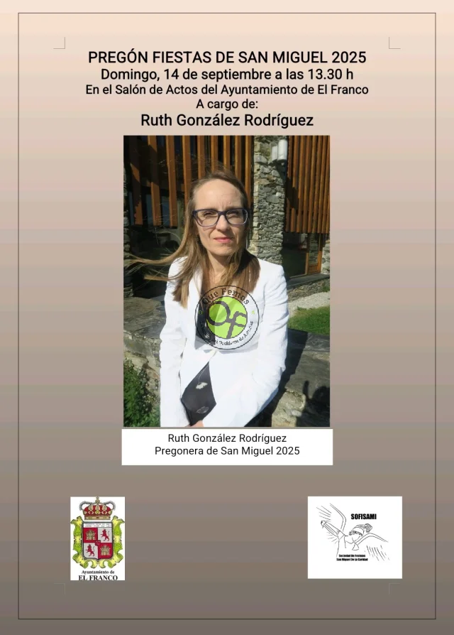 Ruth González Rodríguez, pregonera de las Fiestas de A Caridá