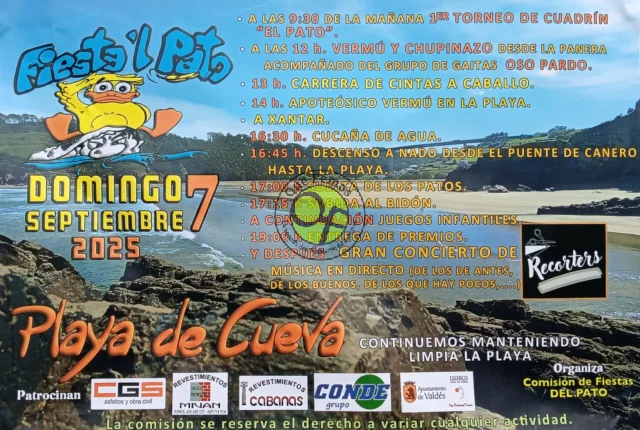 Fiesta´l Pato 2025 en la Playa de Cueva