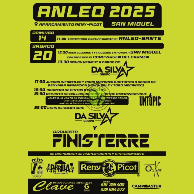 Fiestas de San Miguel 2025 en Anleo