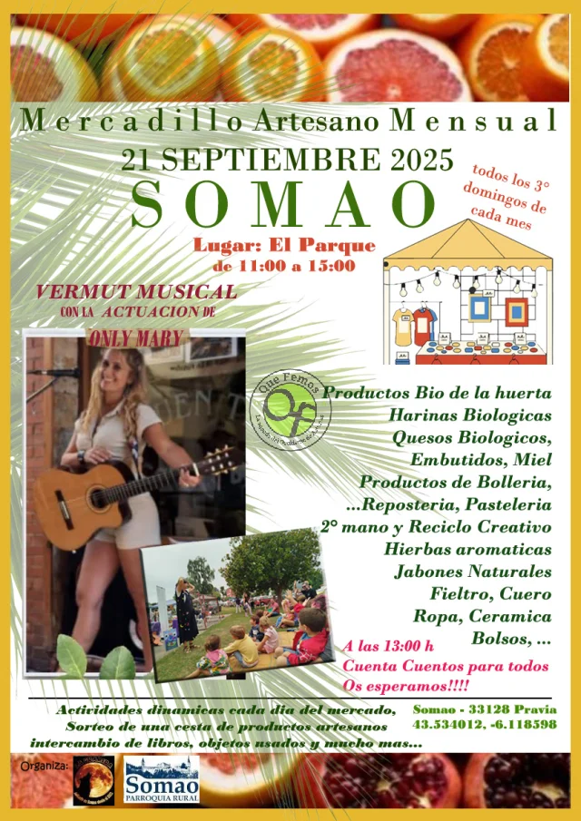 Mercadillo Artesano Mensual de Somao