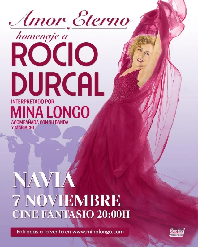 Concierto homenaje a Rocío Durcal de Mina Longo en Navia