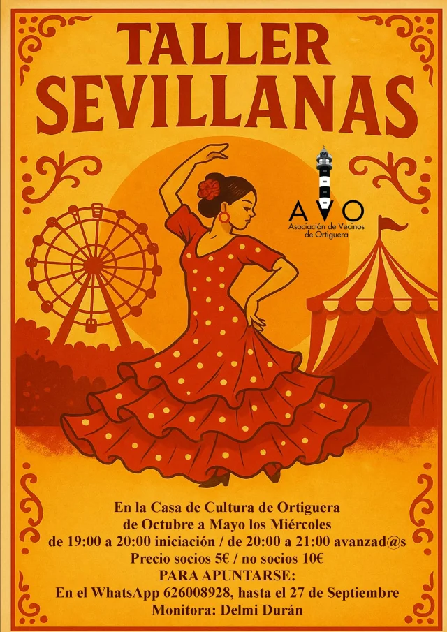 Talleres de sevillanas en Ortiguera