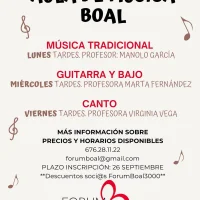 El Aula de Música de Boal arranca un nuevo curso