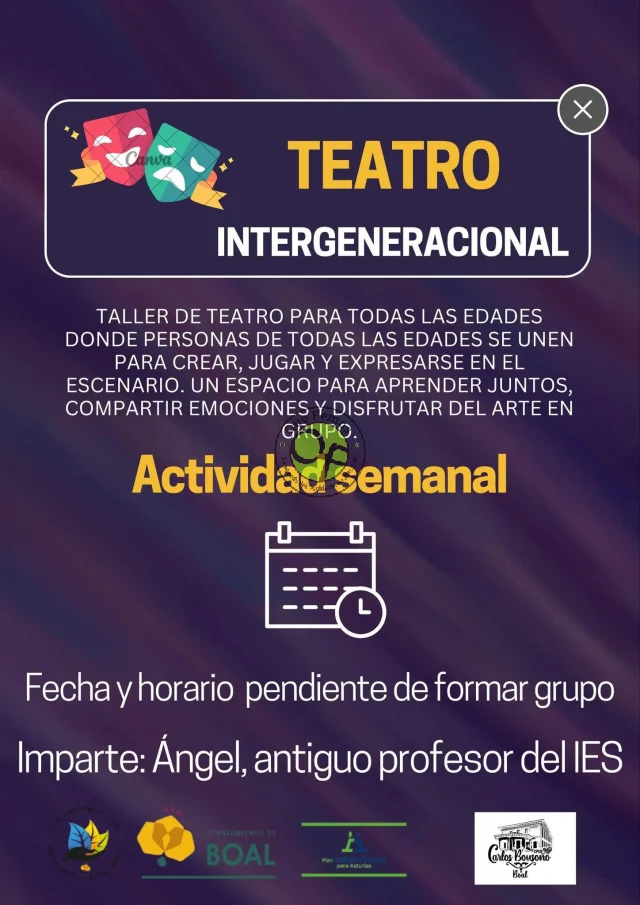Taller de teatro intergeneracional en Boal