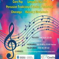 Matrícula abierta de la Escuela de Música de Coaña para 2025-2026