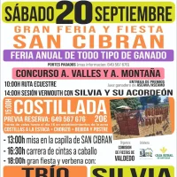 Feria y Fiesta de San Cibrán 2025 en Valdedo