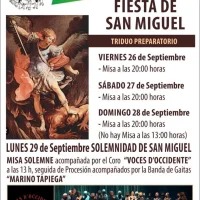 Misas y procesión en la Unidad Pastoral de El Franco con motivo de San Miguel 2025