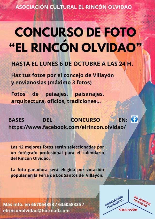Concurso de Fotografía El Rincón Olvidao 2025