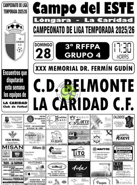 La Caridad C.F. se mide con el C.D. Belmonte