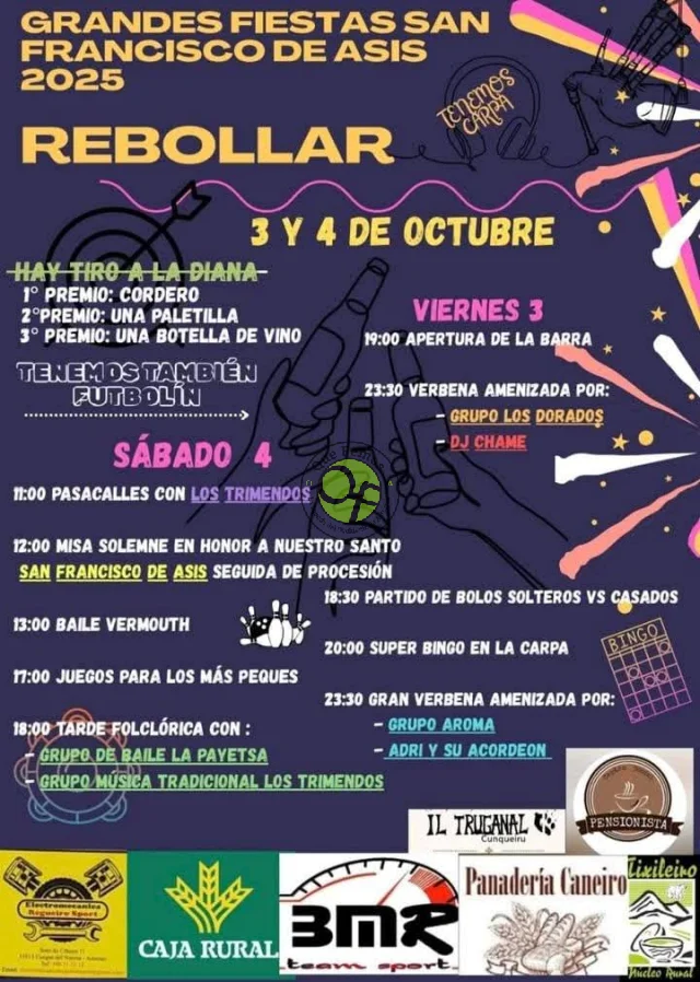 Fiestas de San Francisco de Asis 2025 en El Rebollar