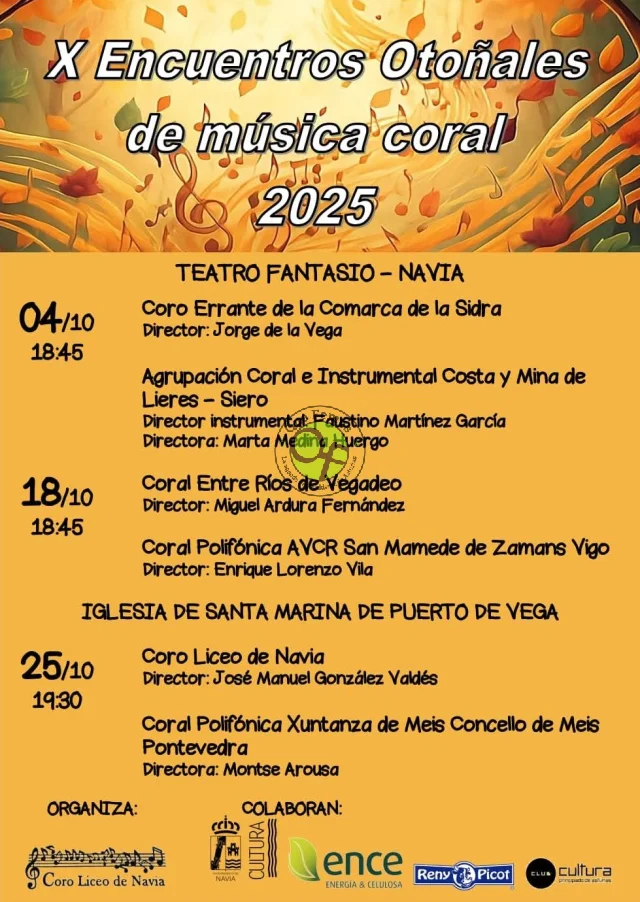  X Encuentros Otoñales de Música Coral 2025 en Navia