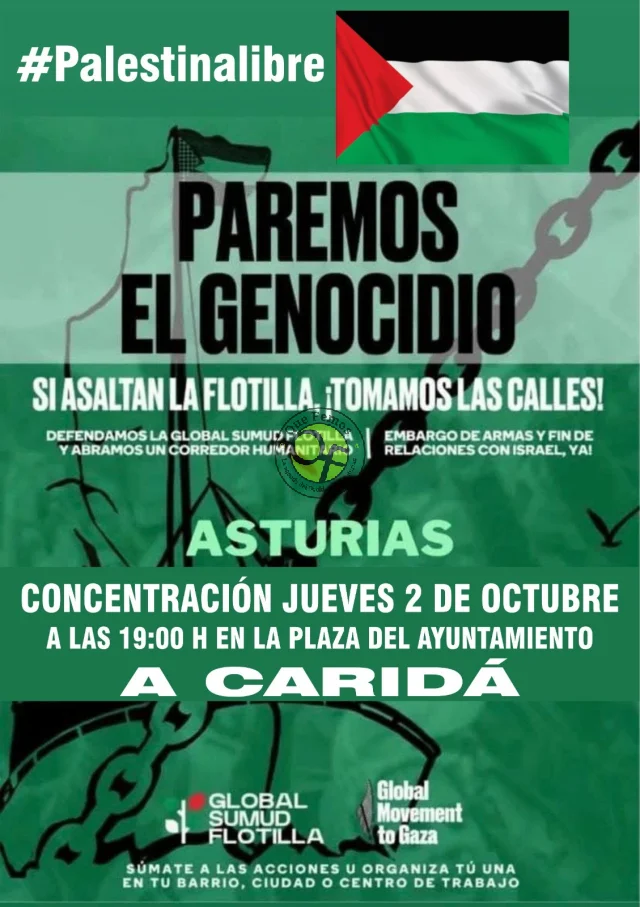 El Franco se solidariza con flotilla que lleva ayuda a Gaza