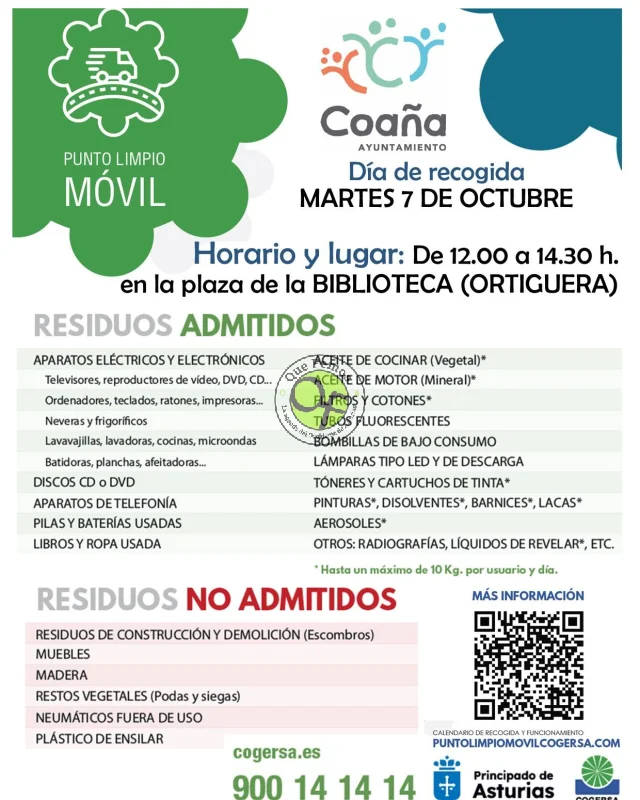 El Punto Limpio Móvil vuelve al concejo de Coaña