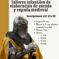 Talleres infantiles de elaboración de un escudo y una espada medieval en Salas