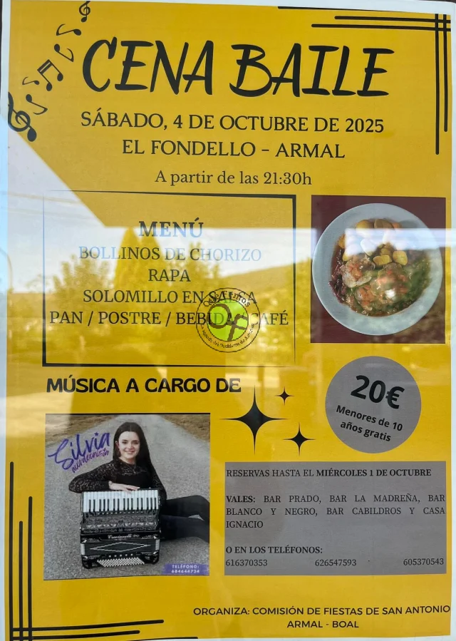 Cena-baile en Armal 