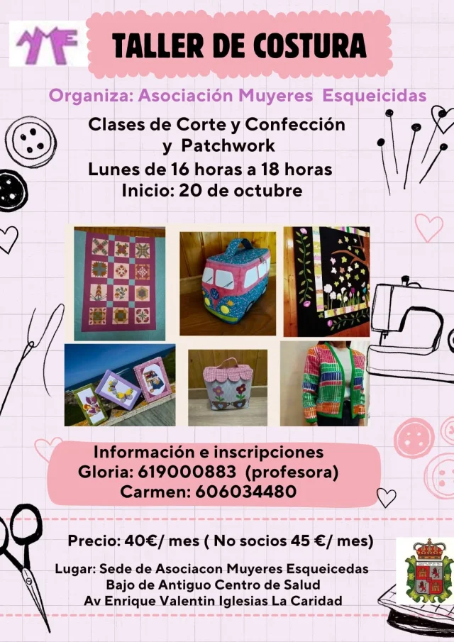 Taller de Costura en A Caridá con la Asociación Muyeres Esqueicidas