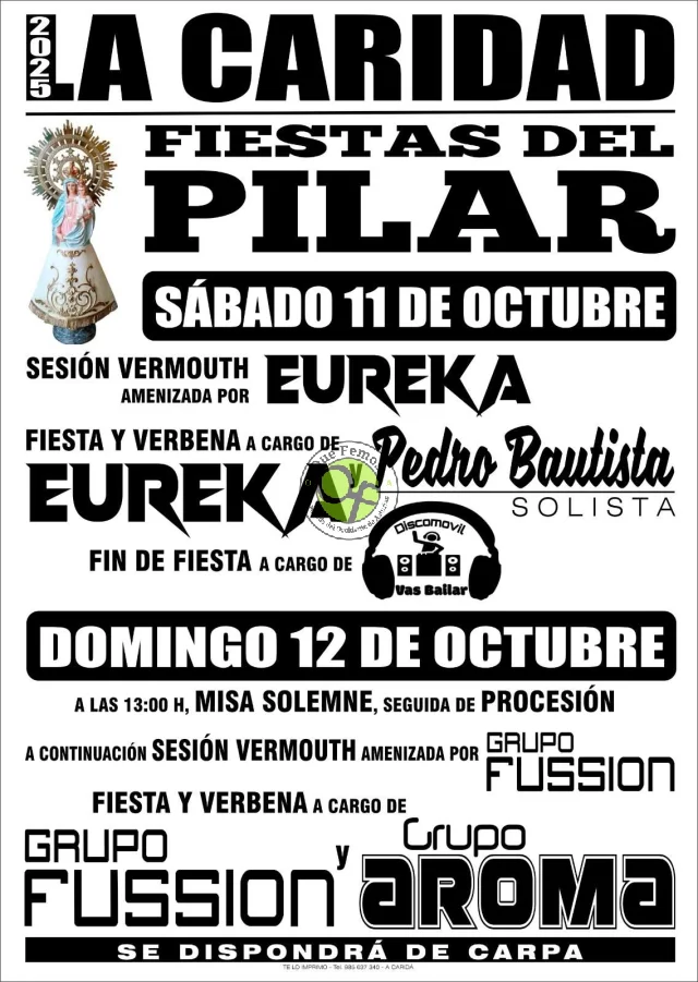 Fiestas del Pilar 2025 en A Caridá