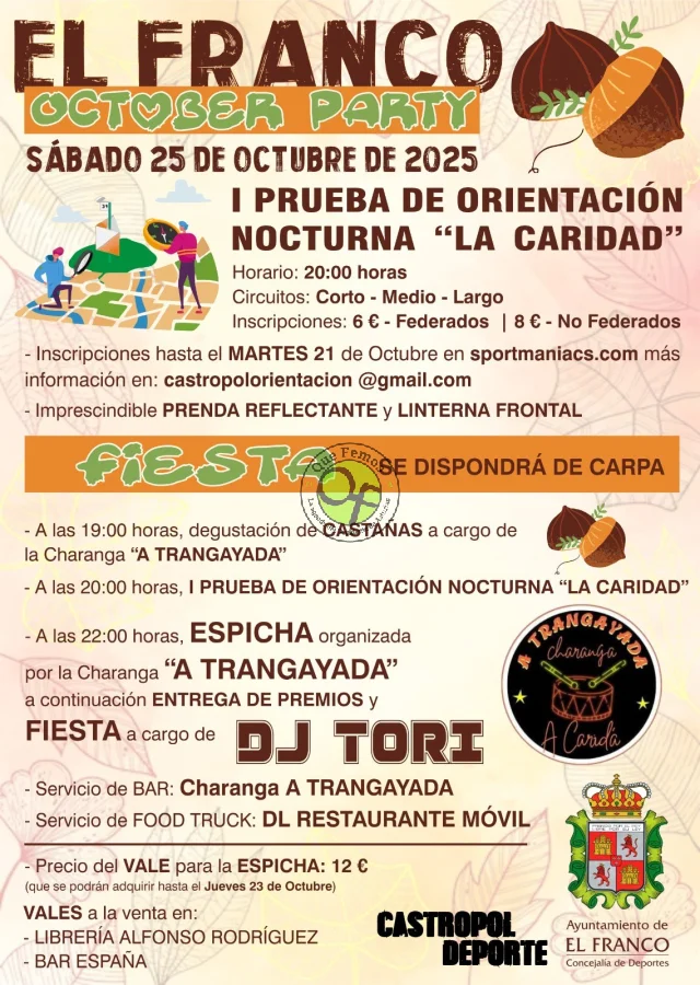 October Party 2025 en El Franco